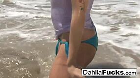 hot dahlia sky solo masturbation compilation with blonde babe tits