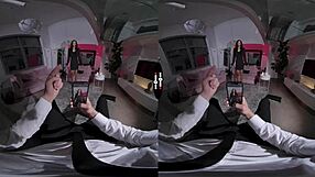 Wanna be on top in dark room VR blowjob!