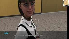 yo, check shauna relaxing in college with her big tits in this hot 3d anime scene.