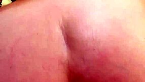 Blonde milf bends over for close-up anal sex in pov