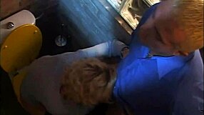 Curly blonde begs for anal