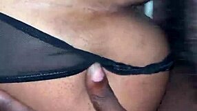 phat ass riding big black cock intensely