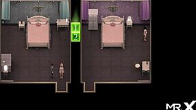 Seductive cartoon characters let’s playing cartoon adult game ends up with oral creampie