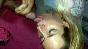 Girlfriend Swallows Cum in Facial