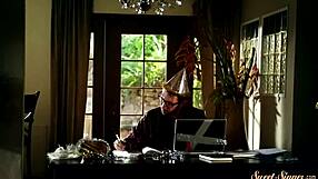 Pretty teen gets banged hard by stepbro after steamy foreplay in roleplay