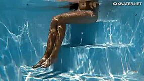 super hot skinny hungarian babe lana swimming