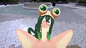Tsuyu Asui Gets Wild Fucking in Park POV Scene
