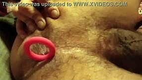 amateur explores anal toys and hairy ass in solo session