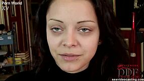 Watch this sexy newcomer in wild solo casting with big tits.