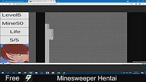 Minesweeper game turned into hentai anime adventure
