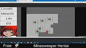 Minesweeper game turned into hentai anime adventure