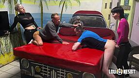 Bisexual femdom foursome heats up with Lou Nesbit and Lia Louise