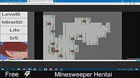 Minesweeper game turned into hentai anime adventure