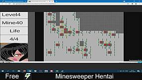 Minesweeper game turned into hentai anime adventure