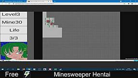 Minesweeper game turned into hentai anime adventure