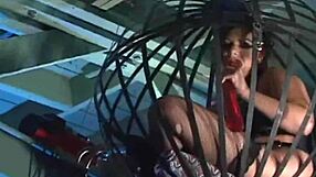 Look at these bdsm slave girls getting bound, spanked, and gaping in group orgy!