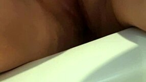 BBW rubs her WET CLIT before PISSING