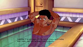 Playing bathroom therapy session