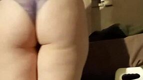 i love my feet in sxf purple lace lingerie, it's so kinky