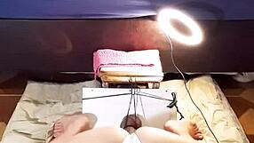 Exposed Ass In White Panties Gets Punched During Bent-Over Doggy Exhibitionism