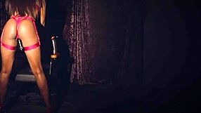 ana foxxx rips off her lingerie in the dark