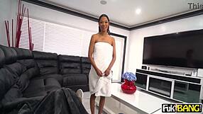 Eden West spots a big cock and rides it hard