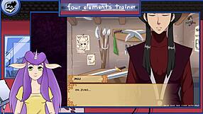 Avatar Royal Handjob Brings Monster Orgasm In Anime Game