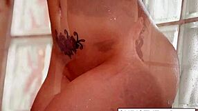 Tattooed Brunette Babe Christy Mack Gropes Her Big Tits In Shower