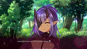 Lucy faces more problems with her big tits and ass in this anime game