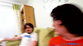 British newbie tricked into oral and facial during first hardcore railing