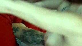 Hot load on small tits