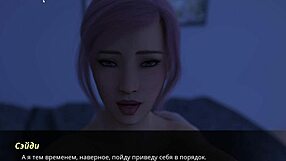 Mia performs deepthroat and anal with big cock in gameplay