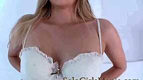 german blonde girl sucks cock while using dildo