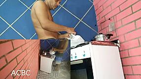 foda na cozinha with nicoli fox anal finish