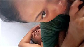 Having delicious oral sex with the brunette.