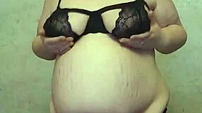 Pregnant bbw wife shares her daily routine with loving husband