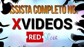 african glamour model debora andrade shows off in sheer red lingerie