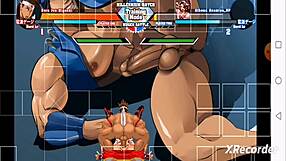 Athena Asamiya drilled hard by Joe Higashi in wild hentai action