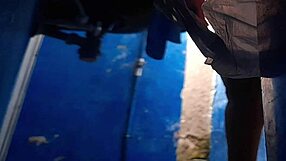 Big-assed Latina stepmother loves masturbating in the shower