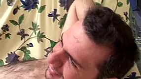 He filmed the slutty Italian milf enjoying wild mouth action