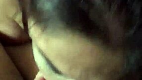 My wife loves sucking my cock in our amateur homemade scene