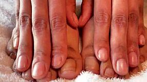 clear nails fetish sparks solo asian foot play