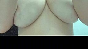 Teen shows natural big tits 😍