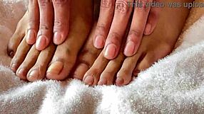 clear nails fetish sparks solo asian foot play
