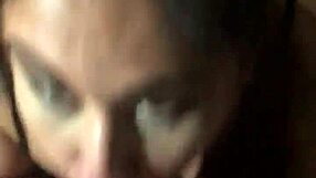 My wife loves sucking my cock in our amateur homemade scene