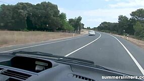 Summer Car Fuck Turns Wild on Road Trip