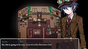 Blonde Thief with Big Tits Stopped by Detective in Museum Heist