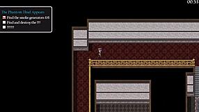 Blonde Thief with Big Tits Stopped by Detective in Museum Heist