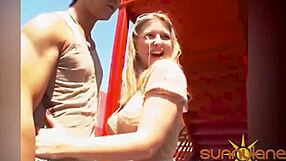 sunny lane's natural body milks huge cock in dirty ride