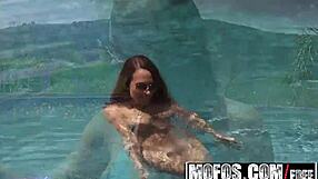 lily love goes from pool to bed in this mofos scene